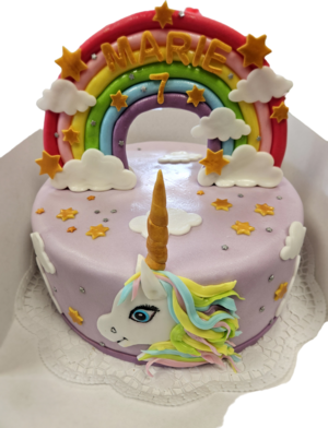 Regenbogentorte